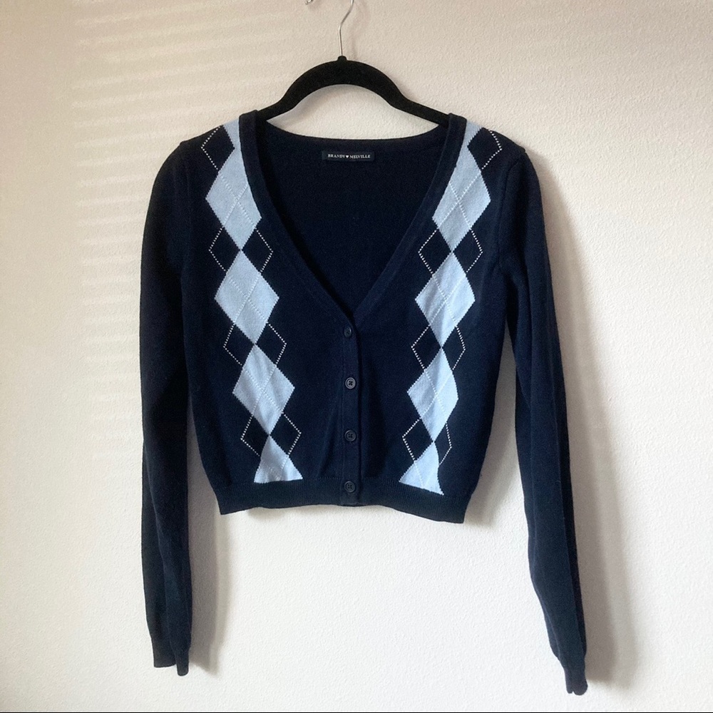 Brandy Melville Argyle Cardigan